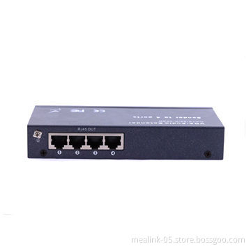 1 to 4 VGA Extender, 100M/200M/300M Optional, Receiver with Easy Knobs, Can Adjust Brightness